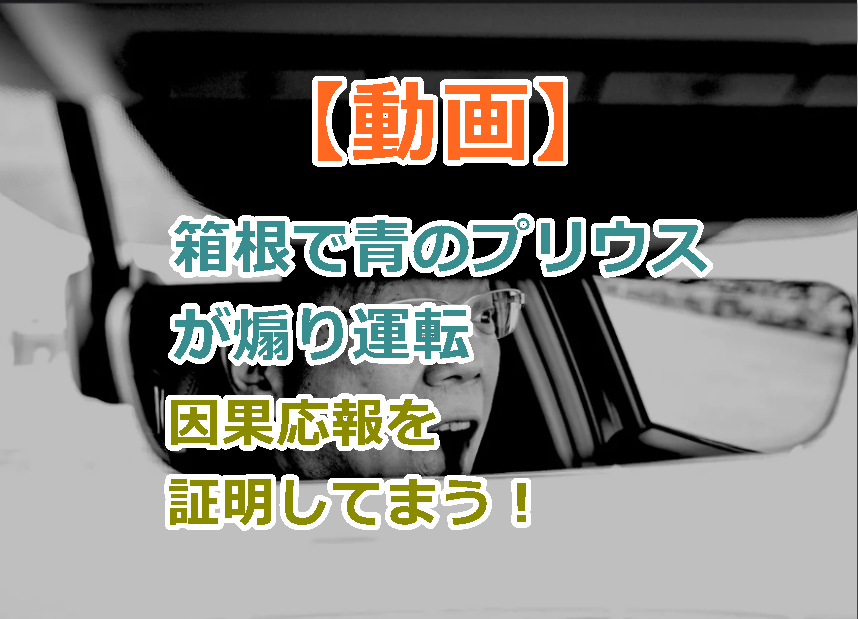 【動画】箱根で青のプリウスが煽り運転の因果応報を証明してまう！No.510 後藤くん