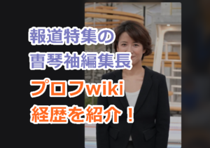 報道特集の曺琴袖編集長の読み方、国籍、大学などのプロフwiki経歴を紹介！