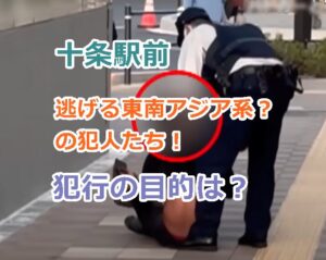 十条駅前で不審車両から逃げる東南アジア系と思われる犯人たちの目的は？