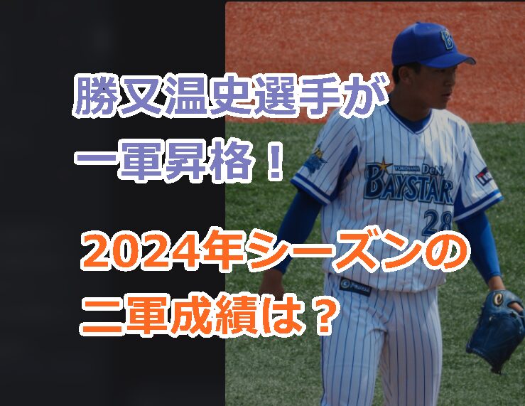 ベイスターズ勝又温史選手のプロフィールと経歴を紹介!2024年シーズンの二軍成績は?