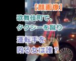 【顔画像】歌舞伎町で、タクシーを蹴り運転手を殴る女は誰？なぜ逮捕されなかった？