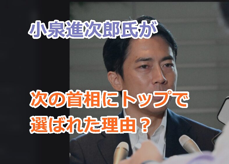 小泉進次郎氏が次の首相にトップで選ばれた理由?次の総理に誰が一番ふさわしいか世論調査で