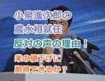 小泉進次郎の農水相就任に反対の声の理由！果たして適任なのか？米の値下げに期待できるか？