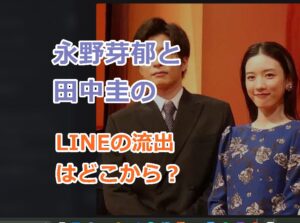 永野芽郁と田中圭のLINEの流出はどこから？親密なやり取り６選を紹介！離婚は秒読み？
