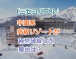「ニセコバブル」中国系高級リゾートが経営破綻した理由は？外国化やバブル的な開発