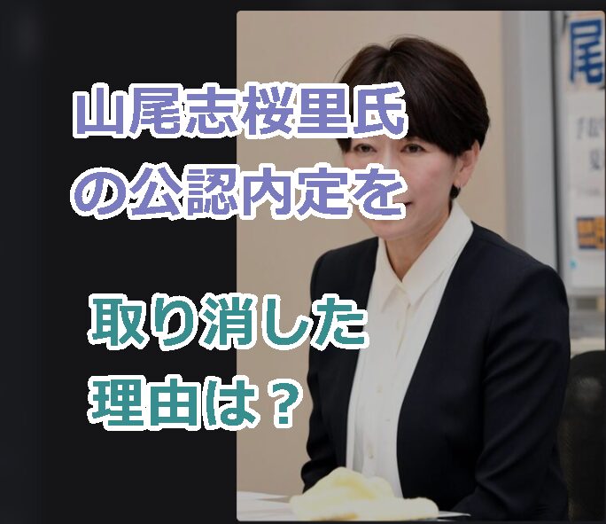国民民主党が山尾志桜里氏の公認内定を取り消した理由は?参院選比例代表で立候補を予定していた!