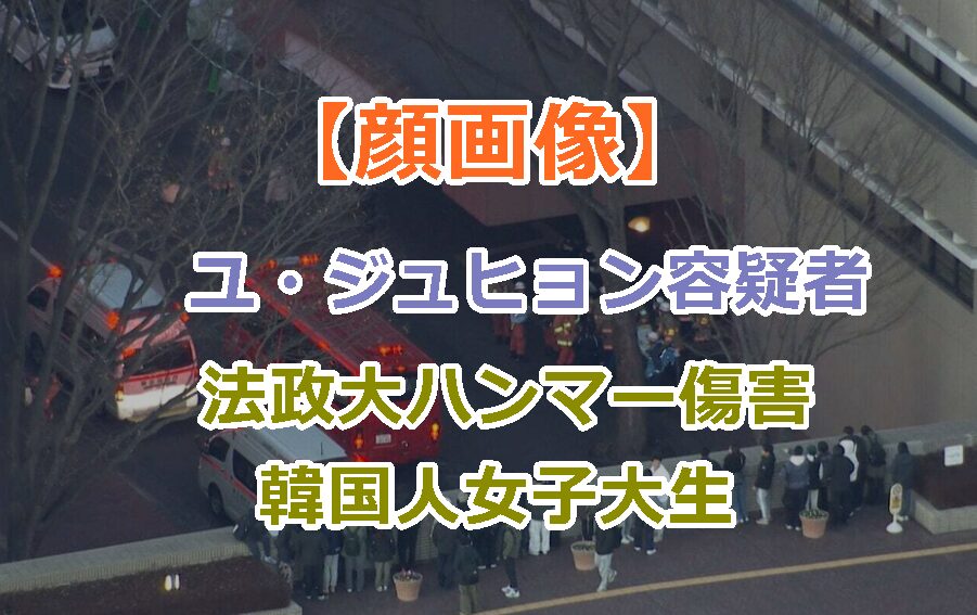 【顔画像】ユ・ジュヒョン容疑者、法政大ハンマー傷害の韓国人女子大生！